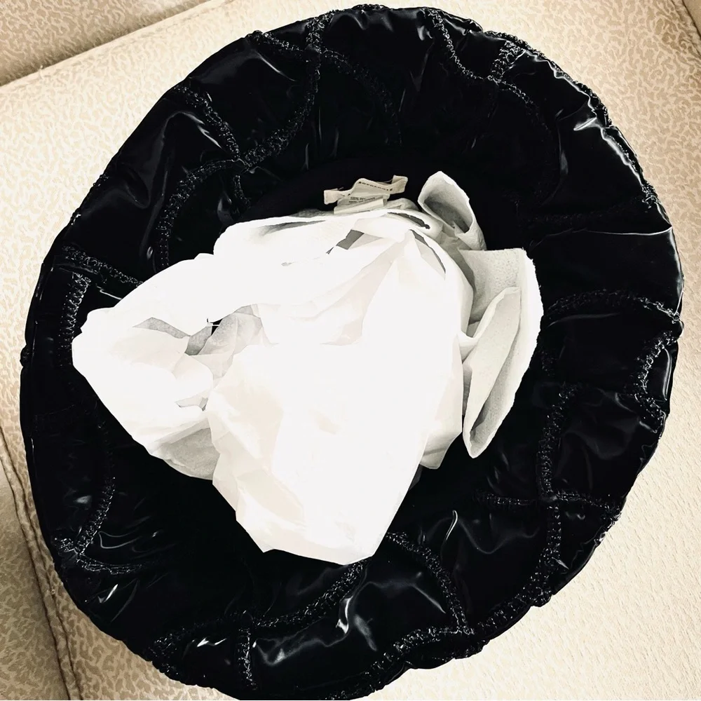 Anthropologie Lucky Zone Quilted Bucket Hat In Black NWT